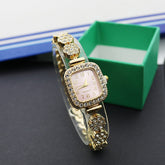 Special Interest Light Luxury Temperament And Fully-jewelled Square Fashion Watch